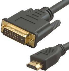 Кабель аудио-видео Lazco WH-141 HDMI (m)/DVI-D(m) 20м. Позолоченные контакты черный (WH-141(20M))