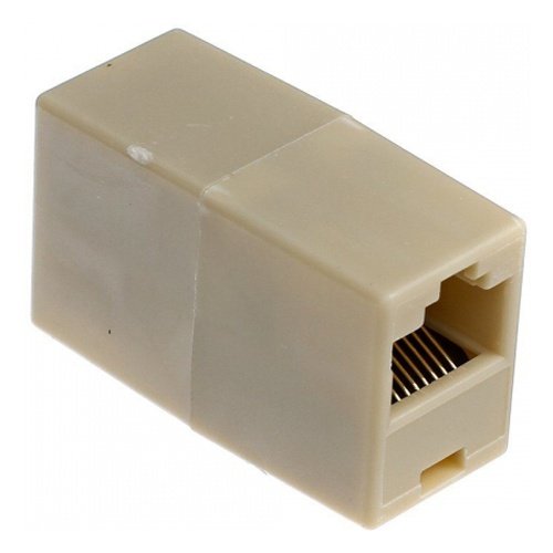 Переходник Vcom VTE7713-1/10 Модуль RJ-45 - RJ-45 проходной, кат. 5e (10 шт. в уп-ке), блистер