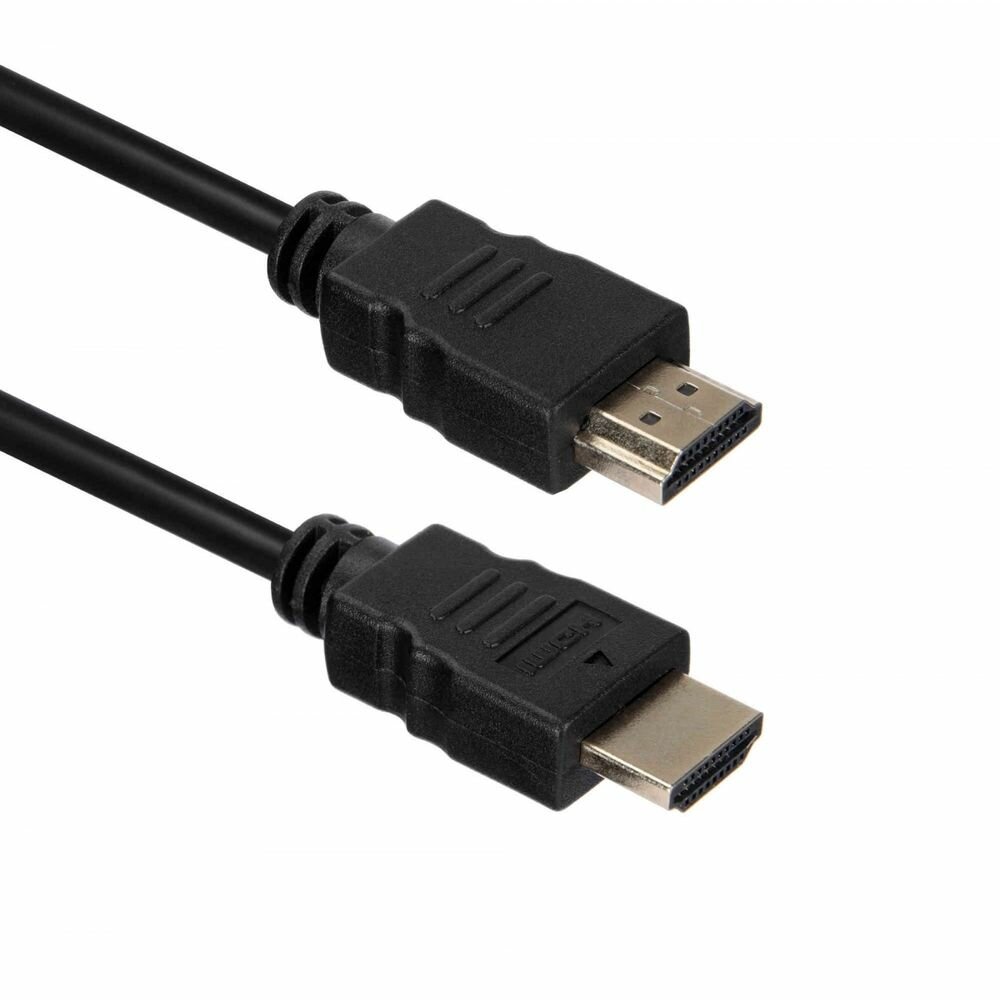 Кабель ACD ACD-DHHM1-10B HDMI 1.4, Golden Plated, 19m/19m, Черный, 1м