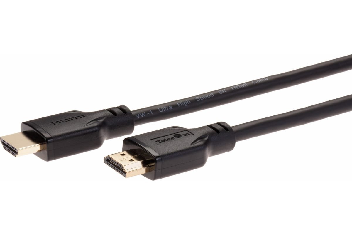 Кабель TELECOM TCG255-2M HDMI 19M/M, ver. 2.1, 8K 60 Hz 2m
