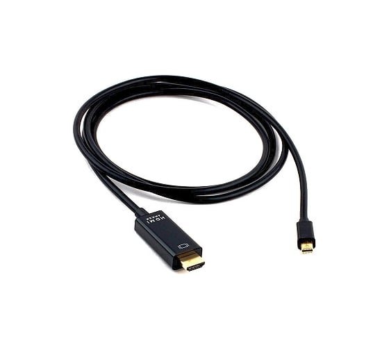 Кабель Cablexpert CC-mDP-HDMI-6 mDP-HDMI 20M/19M 1.8м черный позол.разъемы пакет