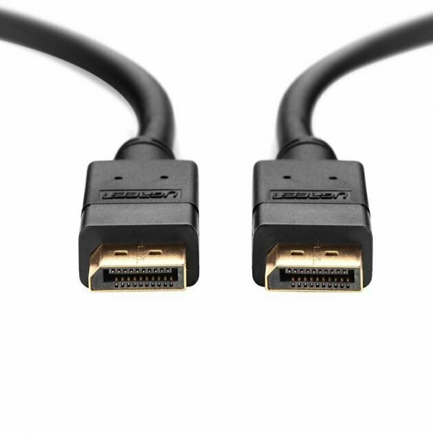 Кабель UGREEN DP102 10211 DP 1.2 Male to Male Cable 2m Black