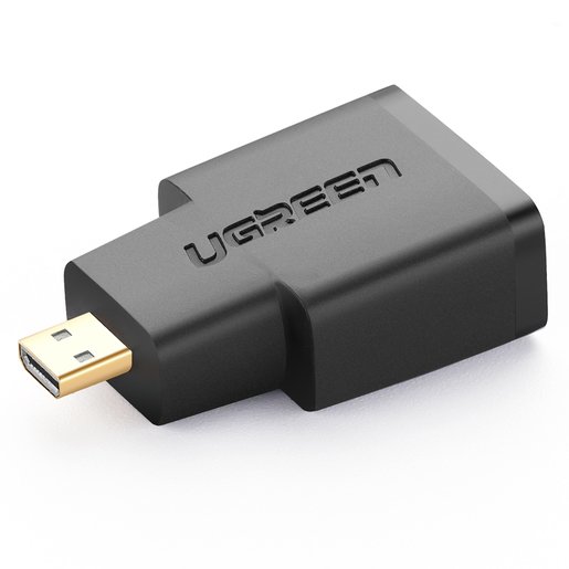 Адаптер UGREEN 20106 Micro HDMI Male to HDMI Female Adapter черный