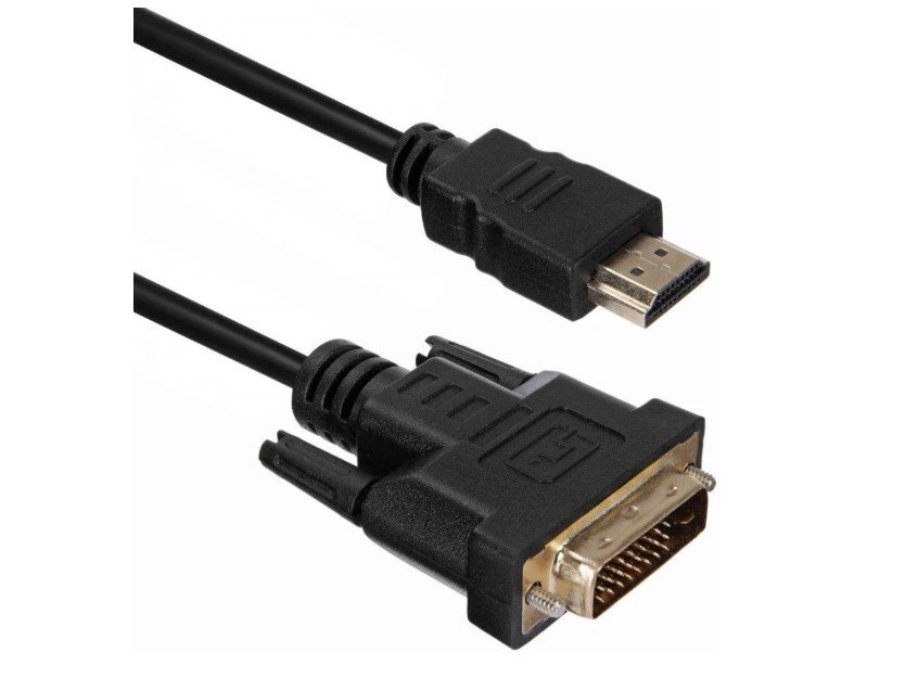 Кабель ACD ACD-DHDM1-18B HDMI 1.4, Golden Plated, 19m/25m, HDMI-DVI Черный, 1.8м