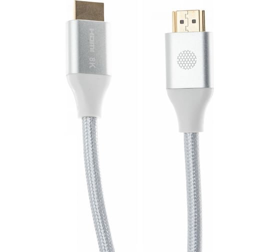 Кабель аудио-видео Cactus CS-HDMI.2.1-1.8 HDMI(m)/HDMI(m) 1.8м позолоч.конт. серебристый