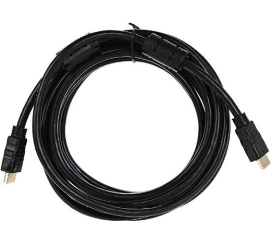 Кабель Telecom TCG200F-5M HDMI-19M--HDMI-19M ver 2.0+3D/Ethernet 2 фильтра 5m