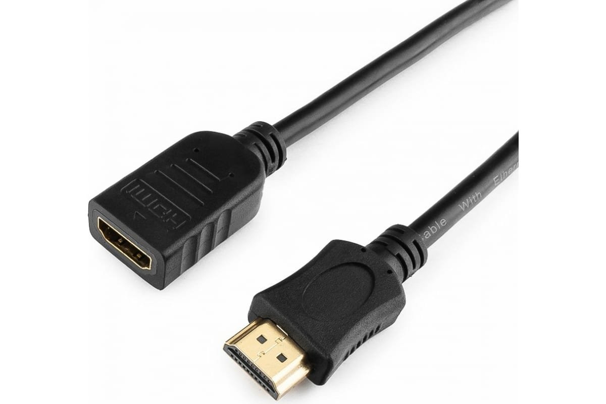 Кабель удлинитель Cablexpert CC-HDMI4X-6 HDMI v2.0 19M/19F 1.8м черный