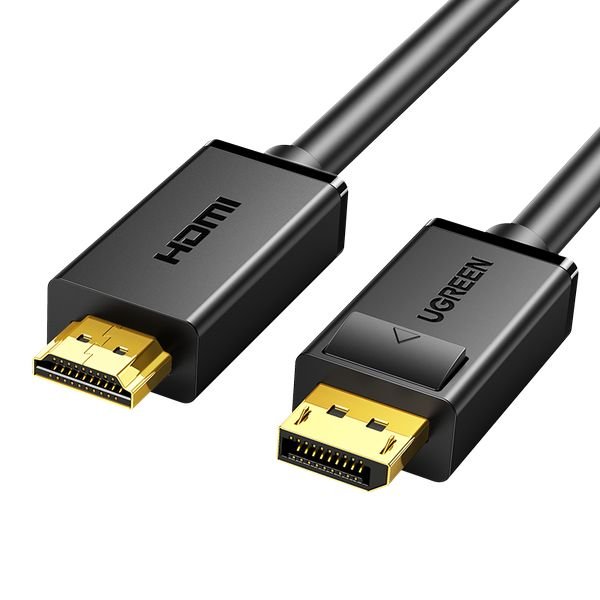 Кабель UGREEN DP101 (10202) DP Male to HDMI Male Cable 2 м (черный)