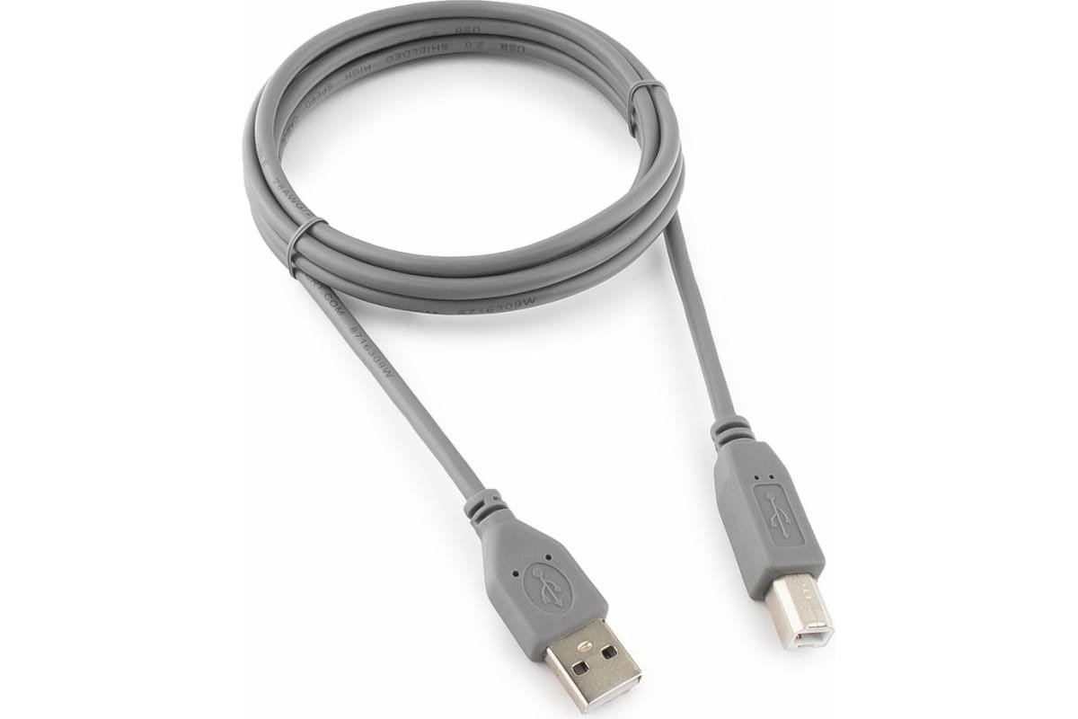 Кабель Gembird CCP-USB2-AMBM-6 USB 2.0 PRO 1.8м AM/BM позол. контакты, пакет