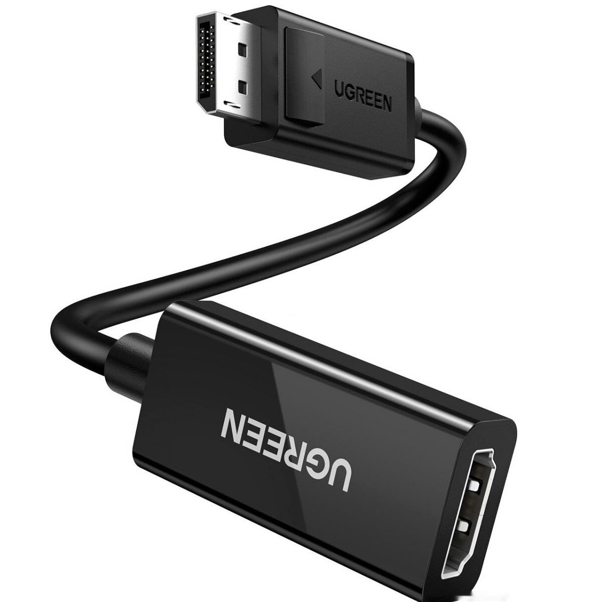Кабель UGREEN MM137 70694 DP To HDMI Female Converter 4K*2K 60HZ 25cm Black