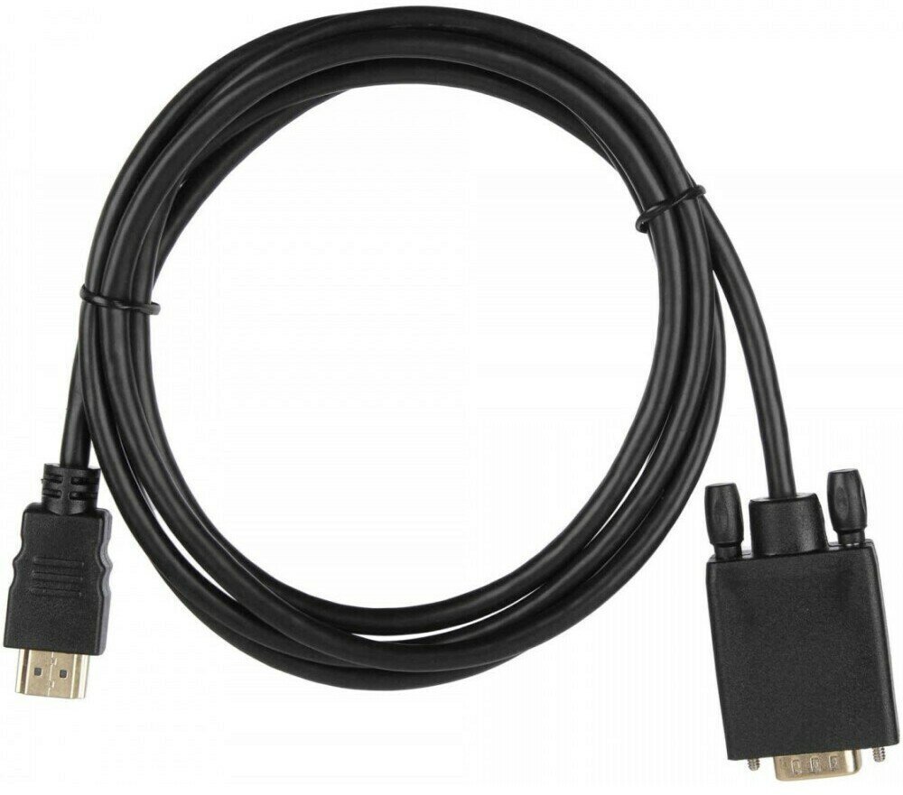 Кабель ACD ACD-DHVM1-18B HDMI 1.4, Golden Plated, 19m/15m, HDMI-VGA Черный, 1.8м