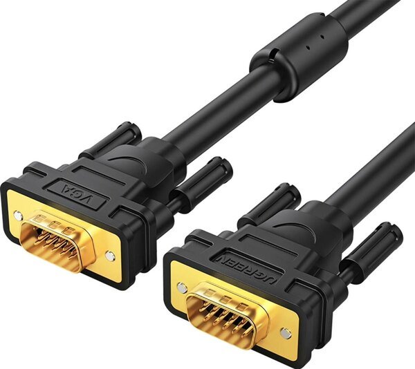 Кабель UGREEN VG101 11632 VGA Male to Male Cable 5m Black