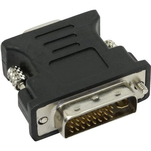 Конвертер DVI-I (папа) - D-SUB/VGA (мама), черный, Oem, Cablexpert A-DVI-VGA-BK