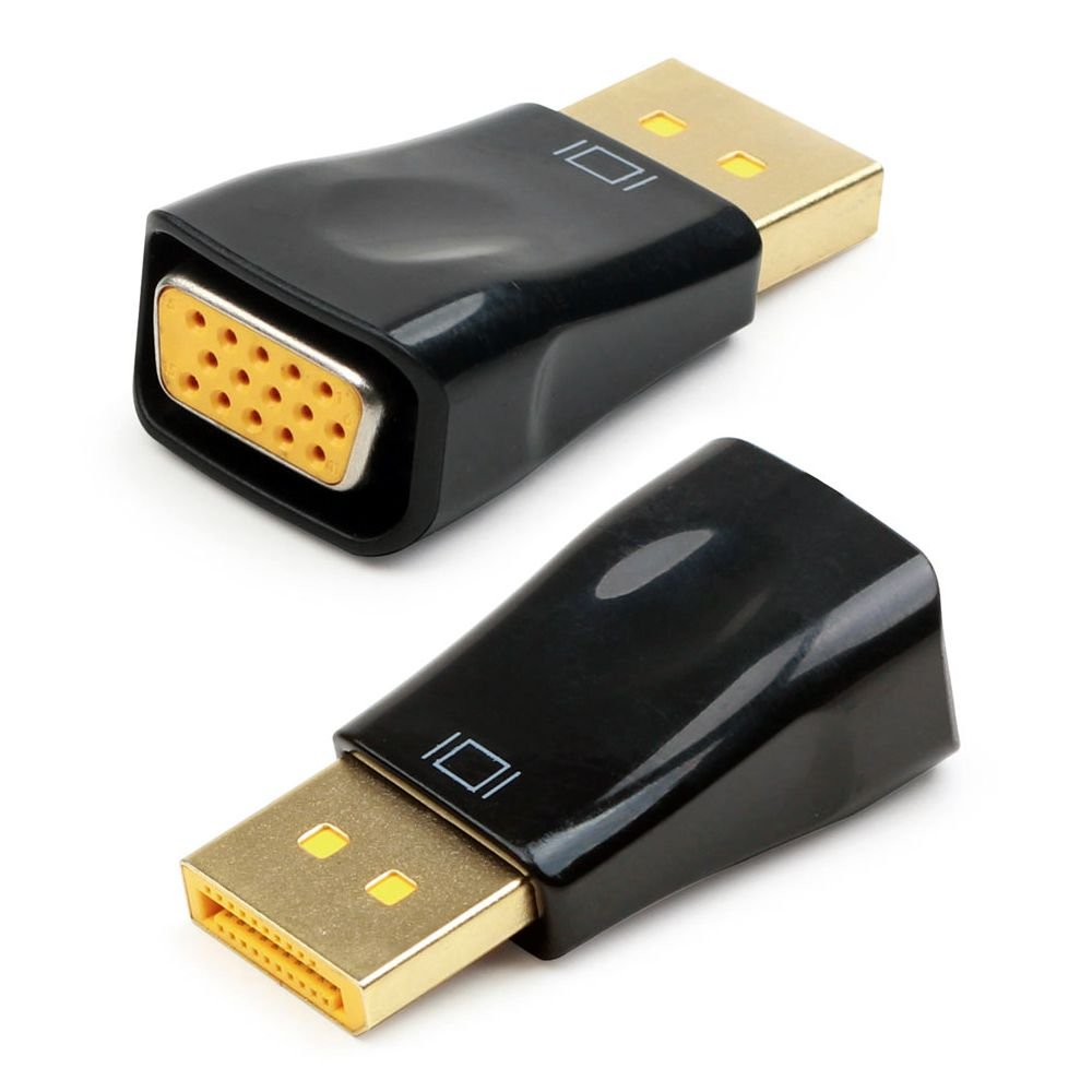 Конвертер DP-1.1a (папа) - D-SUB/VGA (мама), 1920x1200(1080)@60Hz, Oem, Cablexpert A-DPM-VGAF-01
