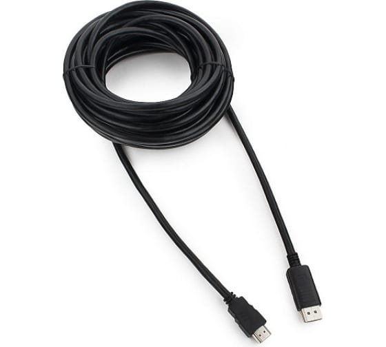 Кабель Cablexpert CC-DP-HDMI-10M DisplayPort--HDMI 20M/19M 10м черный
