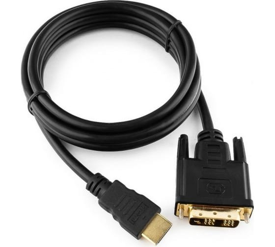 Кабель Cablexpert CC-HDMI-DVI-6 HDMI-DVI 19M/19M 1.8м single link черный