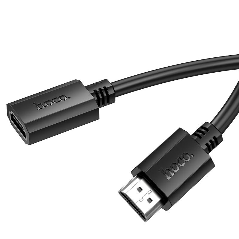Кабель HOCO US13 HDMI(f)-HDMI(m) 1.0м, 4k, 60Гц чёрный