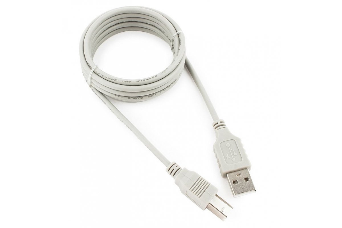 Кабель Gembird CCF-USB2-AMBM-6 USB 2.0 PRO 1.8м AM/BM позол.конт., фер.кол., пакет