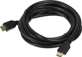 Кабель аудио-видео Buro HDMI 2.0 HDMI (m)/HDMI (m) 3м Позолоченные контакты черный (BHP HDMI 2.0)