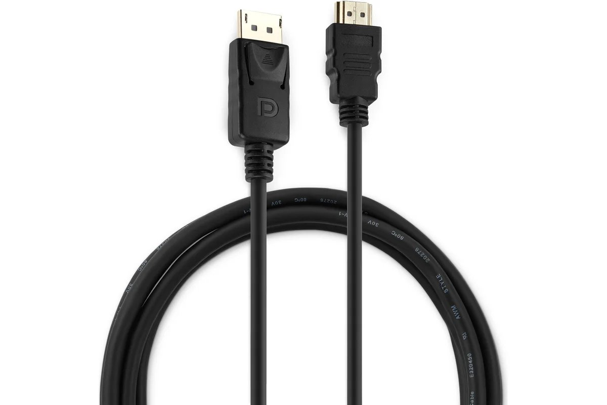 Кабель Buro BHP RET HDMI-DPP18 DisplayPort(20M)-HDMI(19M), экранированный, 1.8 м, черный