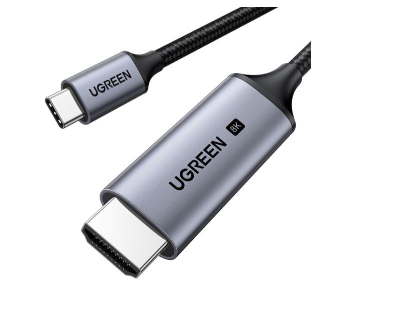 Кабель UGREEN CM565 (35596) USB-C to HDMI 8K 60Hz Cable 1,5м серый космос