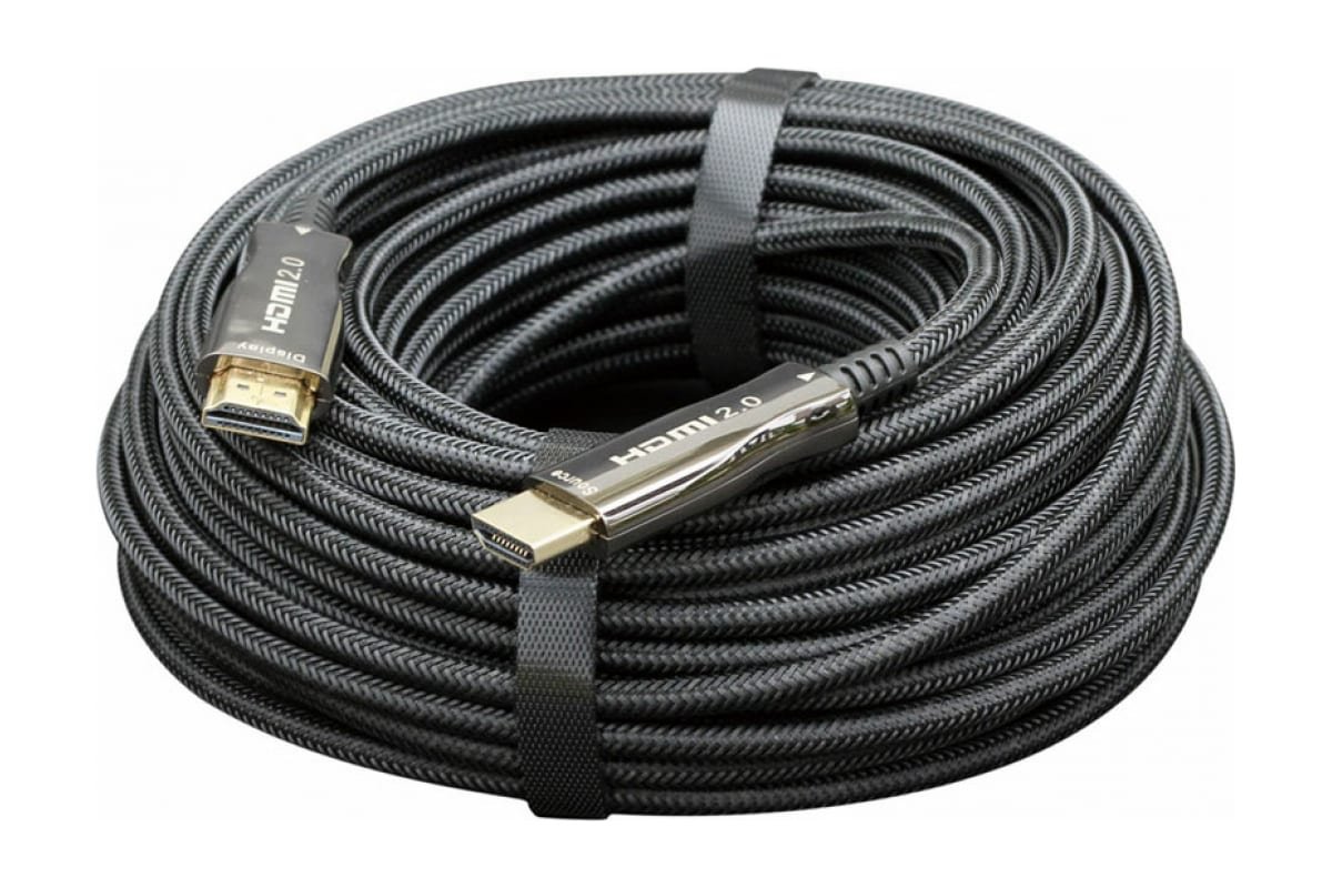 Кабель активный оптический Cablexpert CCBP-HDMI-AOC-50M HDMI v2.0 50м 19M/19M AOC Premium Series