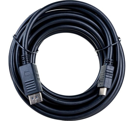 Кабель Cablexpert CC-DP-HDMI-5M DisplayPort--HDMI 20M/19M 5м черный