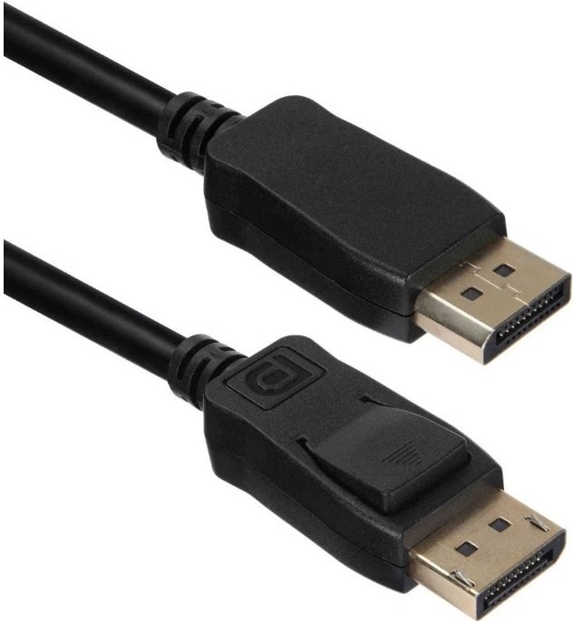Кабель ACD ACD-DDPM4-18B DisplayPort 1.4, Golden Plated,20m/20m, Черный, 1.8м
