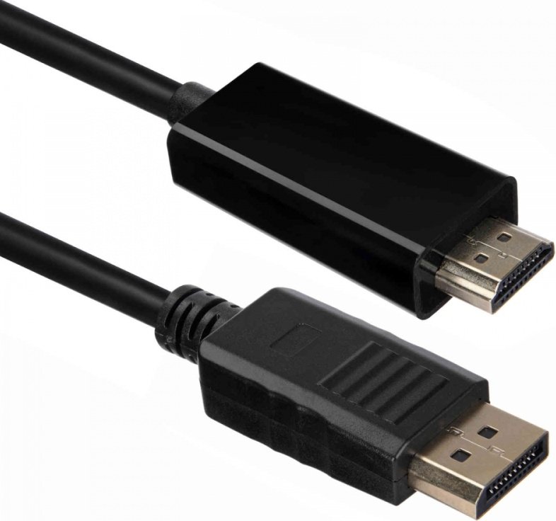 Кабель ACD ACD-DDHM2-30B DisplayPort 1.2, DP-HDMI, Golden Plated, 20m/19m, Черный, 3м