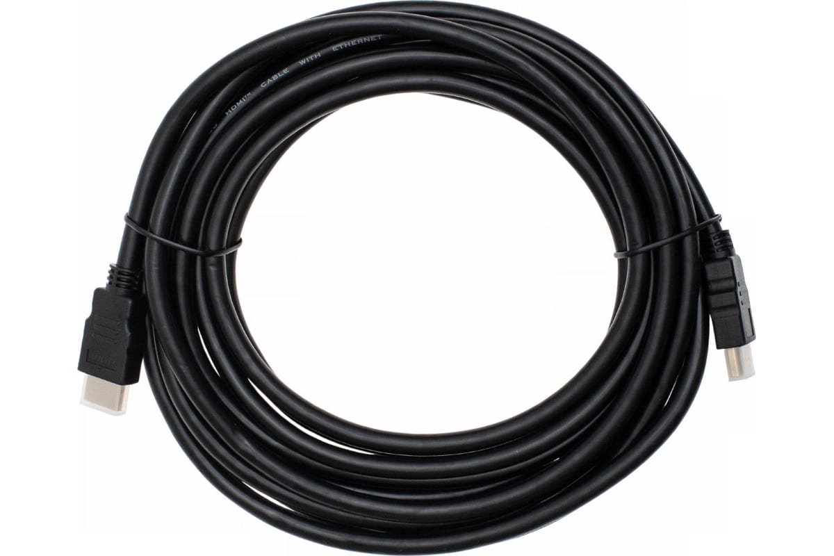 Кабель аудио-видео Cactus CS-HDMI.1.4-5 HDMI (m)/HDMI (m) 5м черный