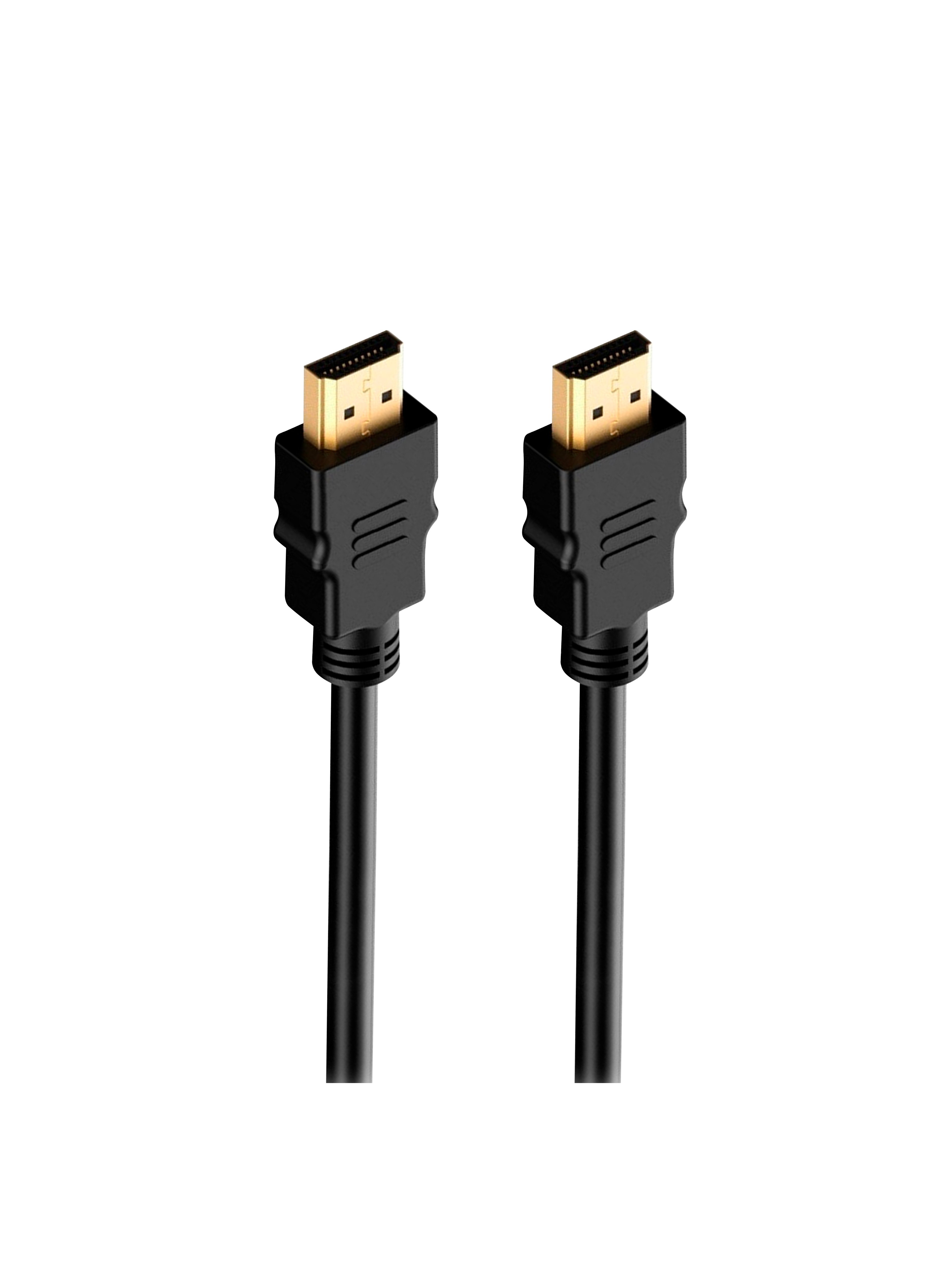 OXION кабель HDMI(M)-HDMI(M) 1m, версия 1.4, серия "Стандарт", двойной экран, золотые контакты (125)