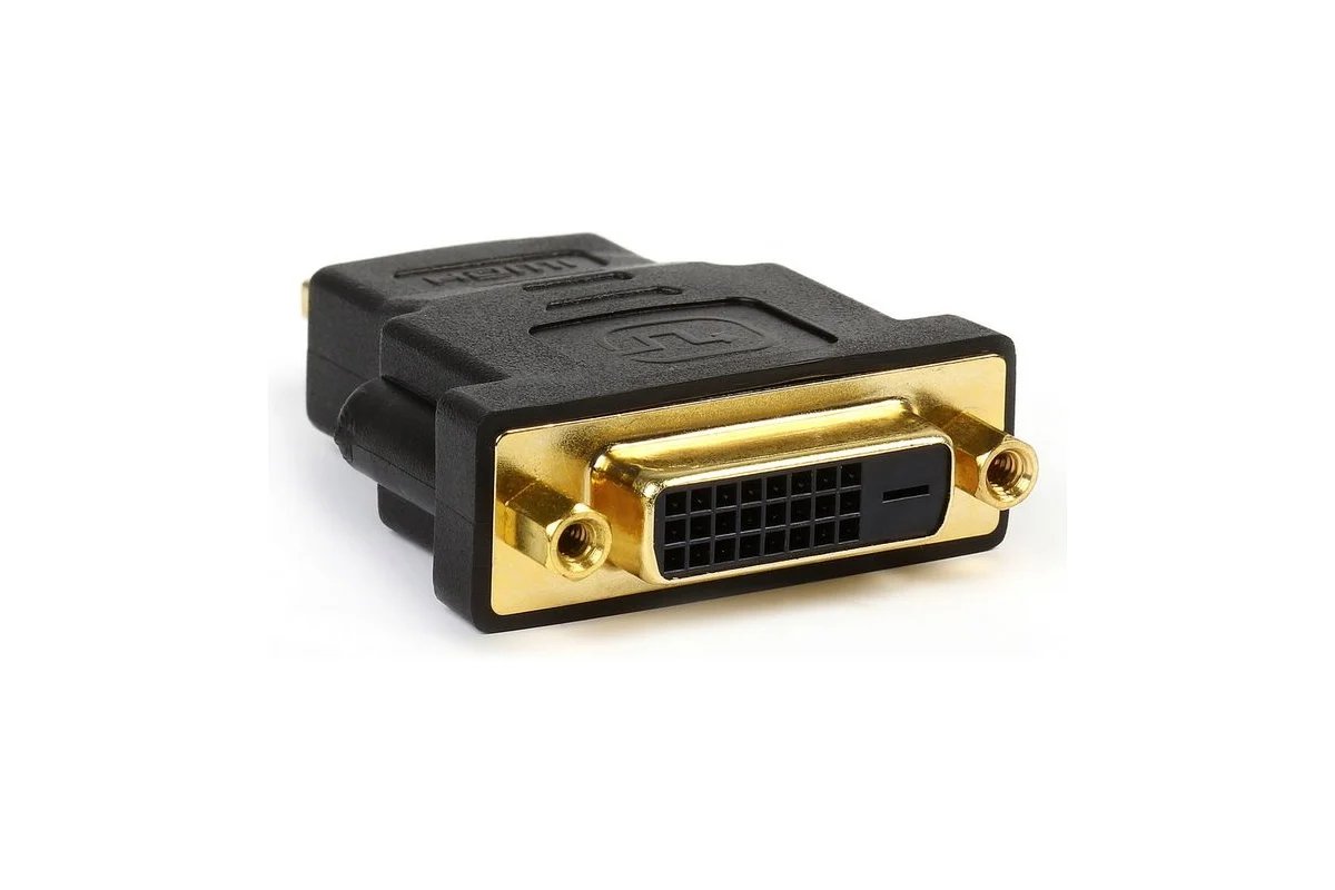 Адаптер SMART BUY HDMI M - DVI 25 F, чёрный (1/500)