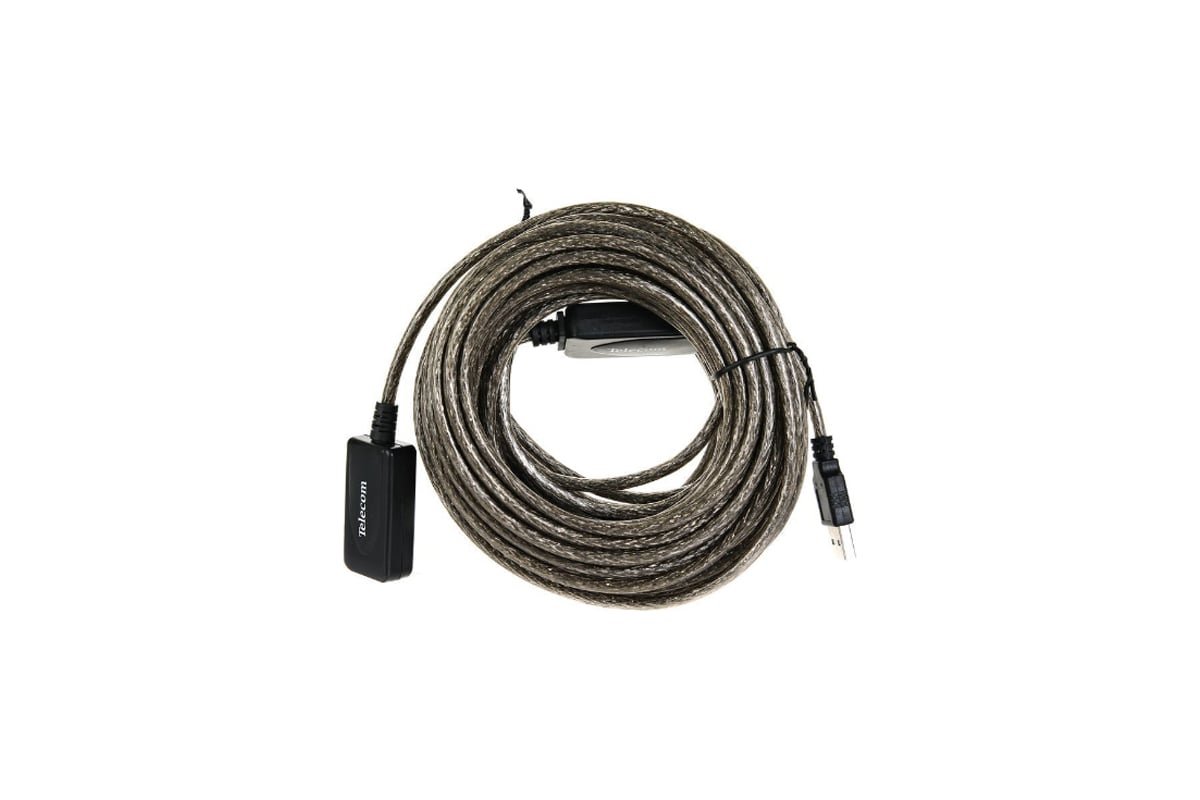 Кабель USB2.0-repeater, удлинительный активный <Am-->Af> 15м Telecom <TUS7049-15M> (1/40)
