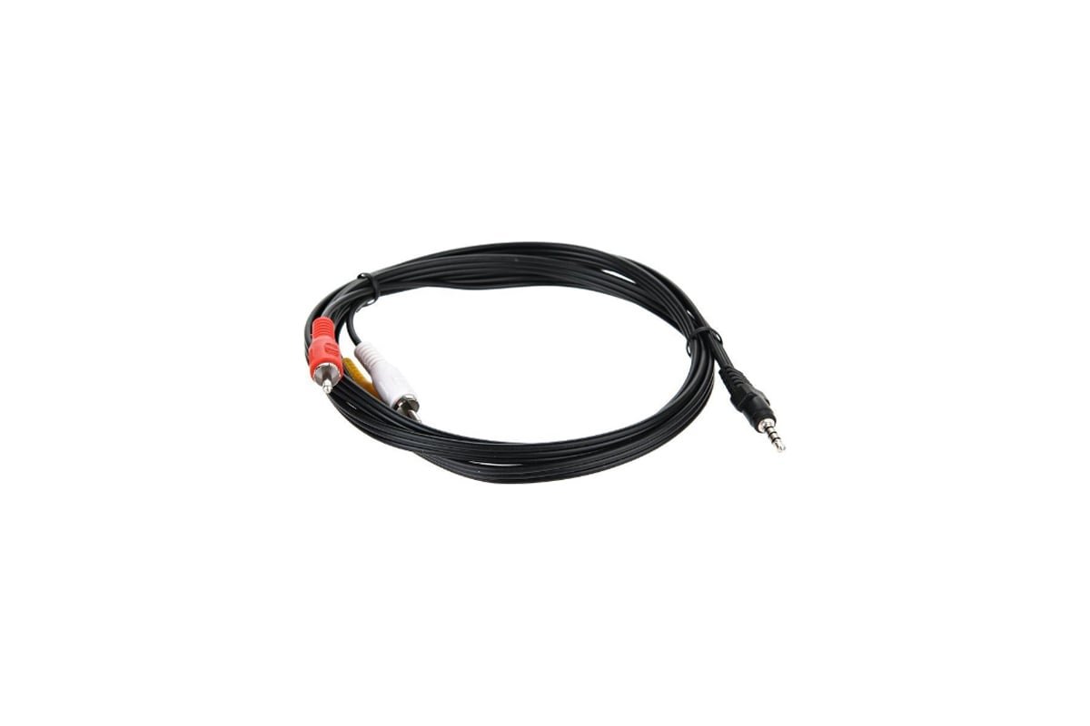 Кабель соединительный TELECOM 3.5 Jack (M) / 3 RCA (M), 1.5 м. (1/200)