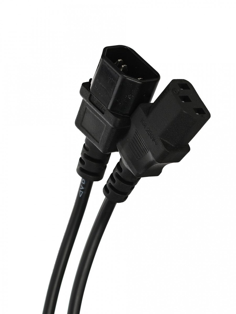Кабель монитор - компьютер 220V (UPS -> устройство) <VDE> 3G*0.75mm2 VCOM <CE001-CU0.75-3>, 3,0м (1/30)