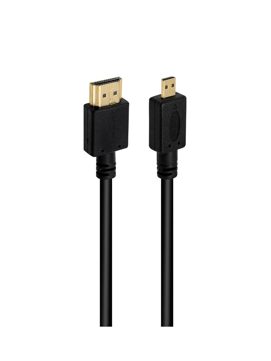 Кабель HDMI - microHDMI 1 метр, Черный