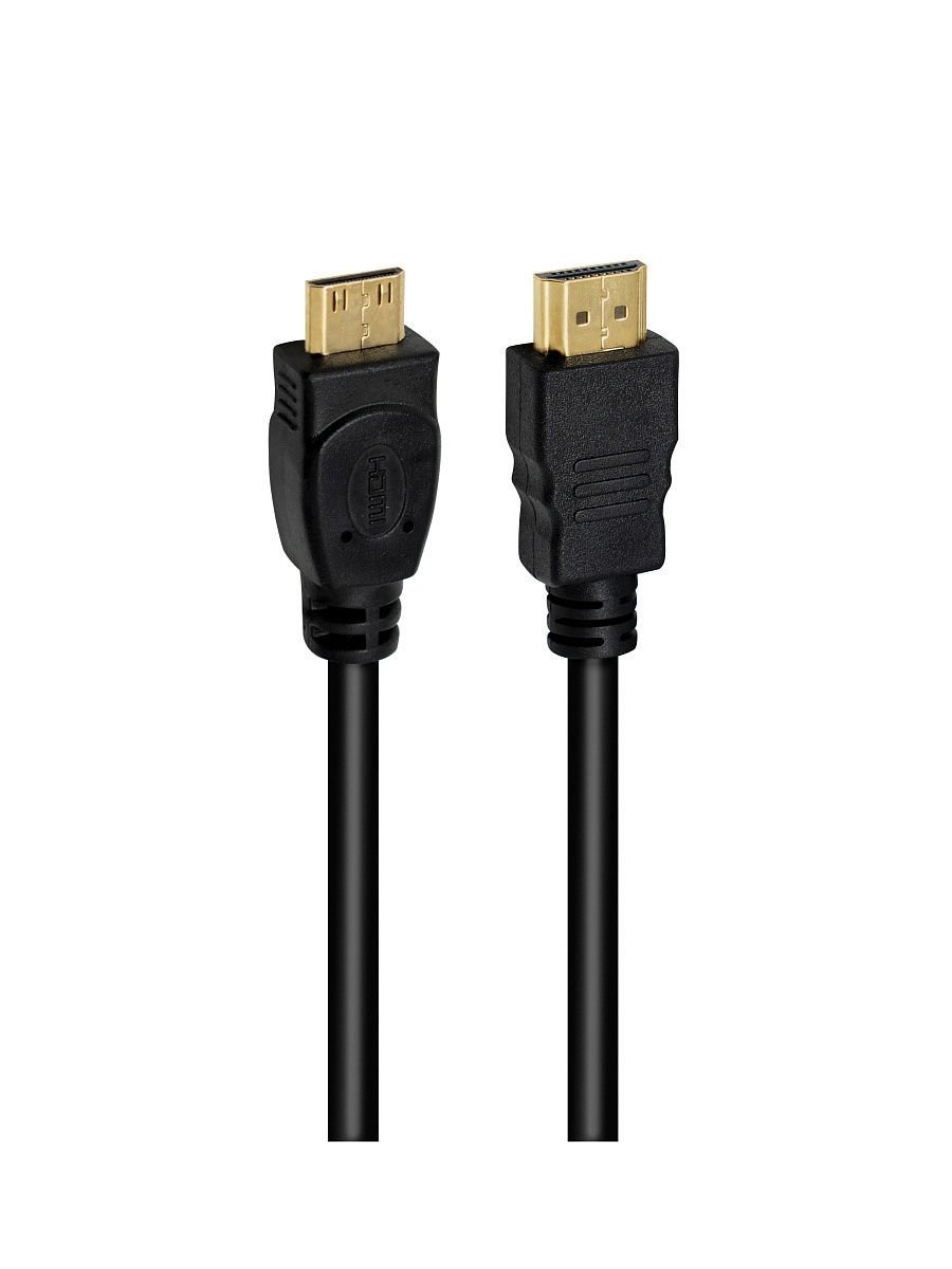 OXION кабель HDMI(M)-MiniHDMI(M)-Ethernet 1m, версия 1.4, серия "Люкс" (150)