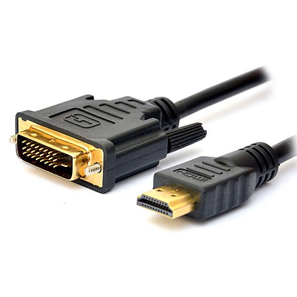 Кабель DeTech HDMI-DVI D(24+1) GP 2 ферита 1,8м