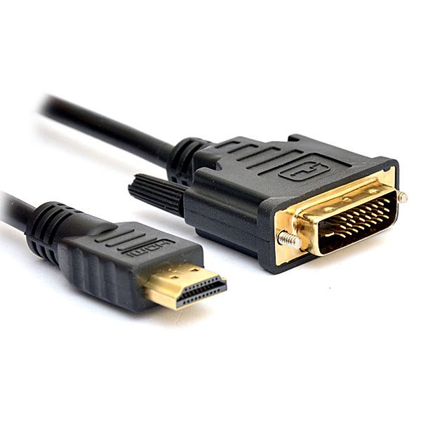 Кабель DeTech HDMI-DVI D(24+1) 2 ferites 3m