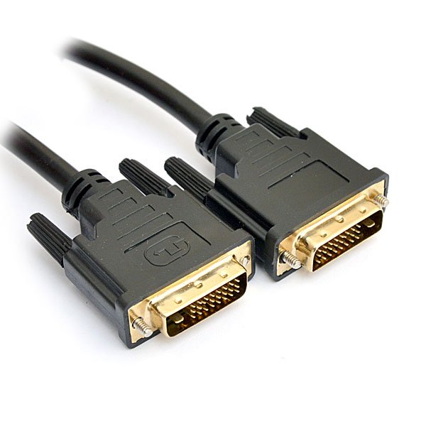 Кабель DeTech DVI D 24+1 M-M 2 феррита 1.5м