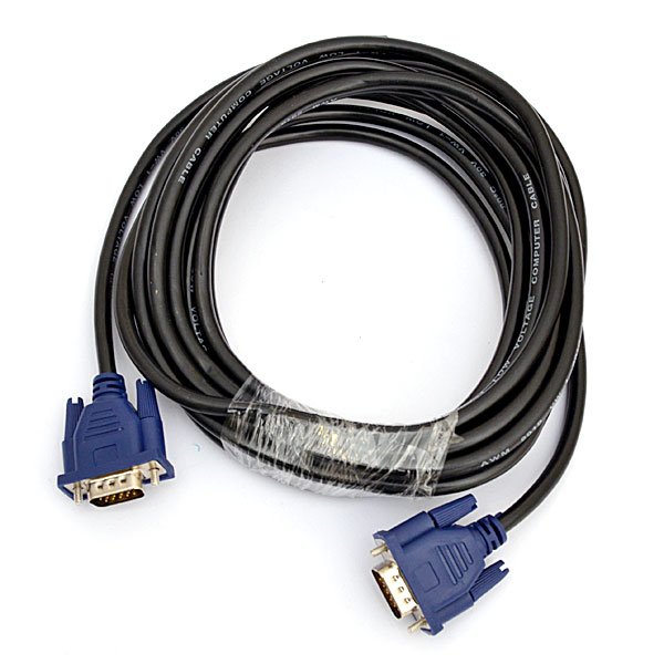 Кабель DeTech VGA M-M 2 ferrites 5M