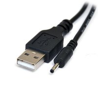Кабель DeTech USB to 2.5x0.7mm DC plug 0,8м