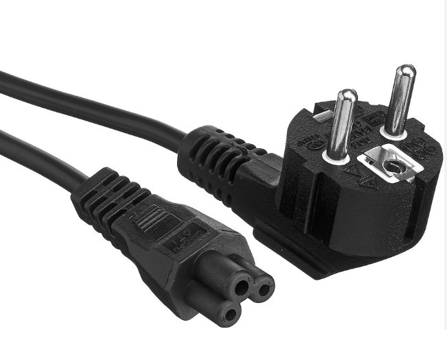 Кабель DeTech C5 (EU plug IEC 320, 3*0,5мм 250V 6А)