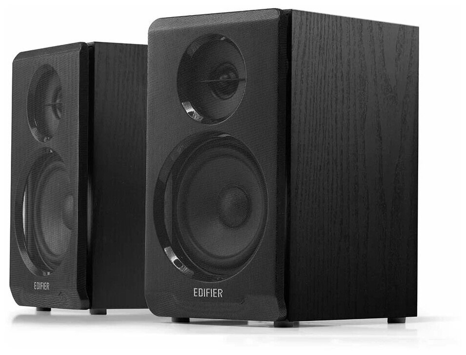 Акустика 2.0 EDIFIER R33BT black 4 динамика на обе колонки. Выходная мощность: 10 Вт. Bluetooth 5.0