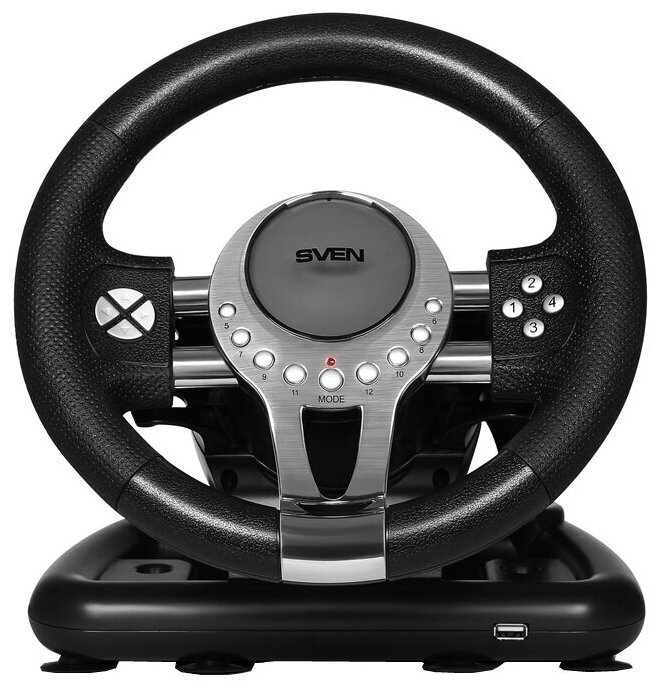 Руль SVEN GC-W800 (педали, вибро, скоба, D-pad, 12 кл, PC/PS3/PS4/XBOXONE/Xinput)