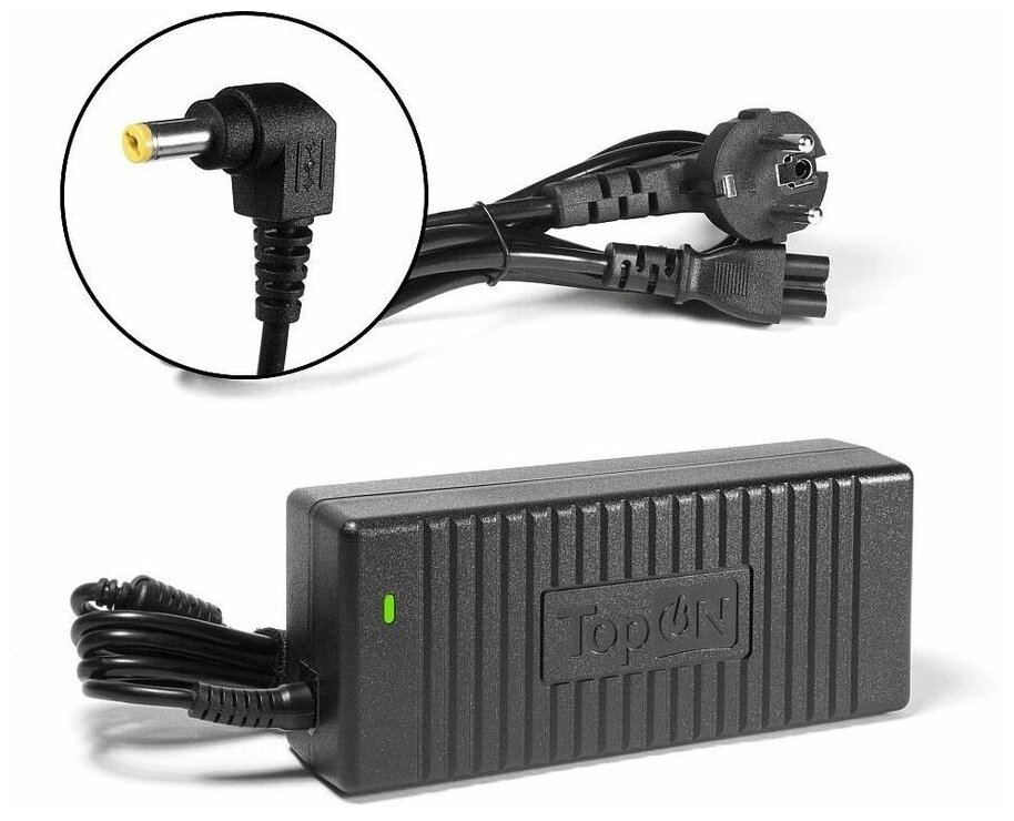 Адаптер питания TOPON TOP-AC05 77251, 19В, 6.32A, 120Вт, черный