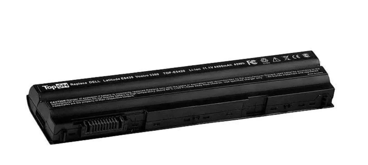 Батарея для ноутбука TopON TOP-E5420 85190 11.1V 4400mAh литиево-ионная