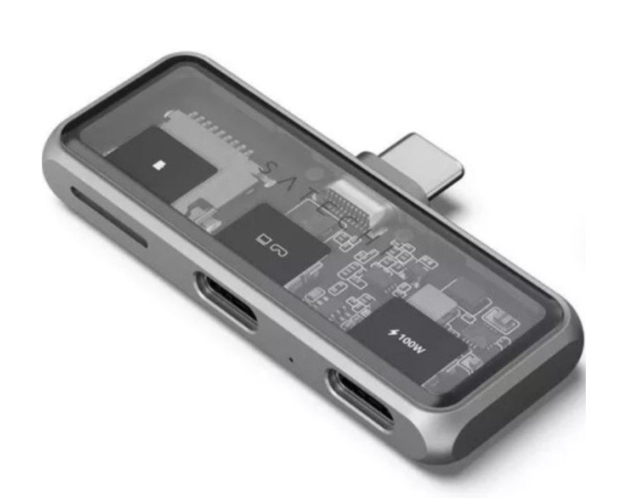 Док-станция Satechi Mobile XR Hub with microSD (ST-HXRSDM) 2х USB Type-C, microSD, до 100 Вт, Серый