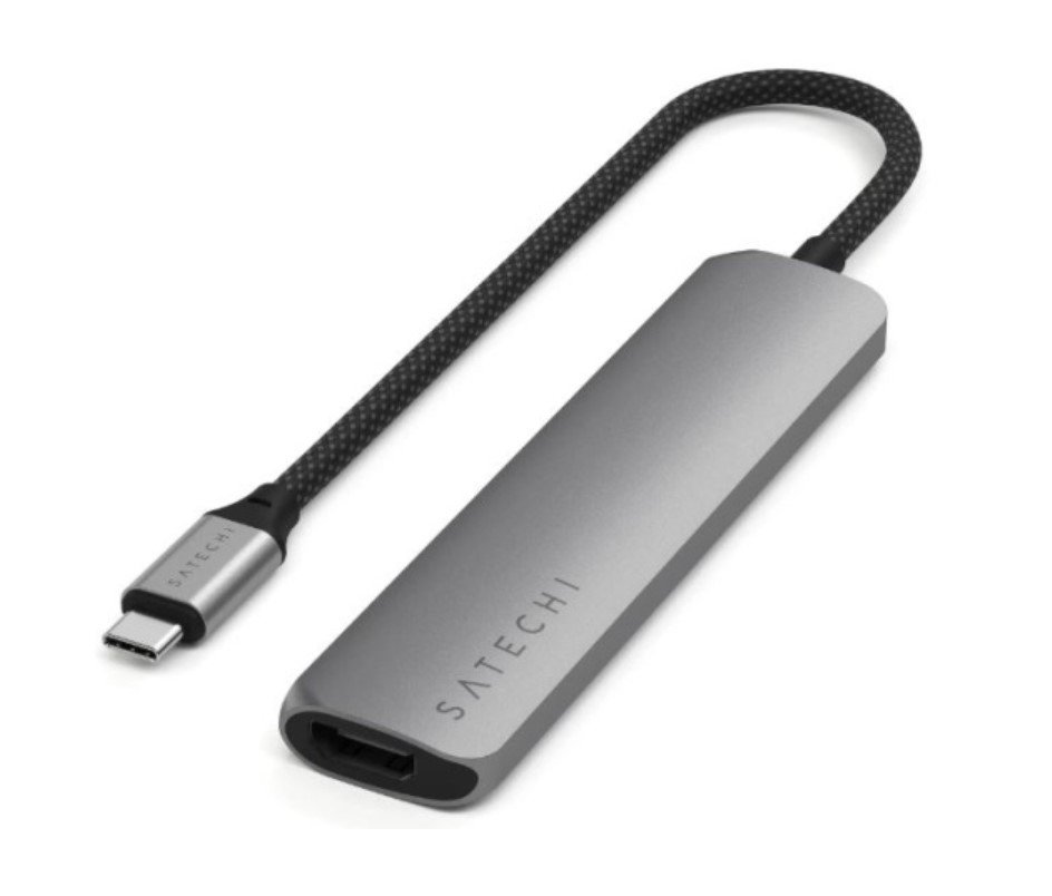 Док-станция Satechi 6-in-1 USB-C Slim Multiport Adapter (ST-P6SM) Серый