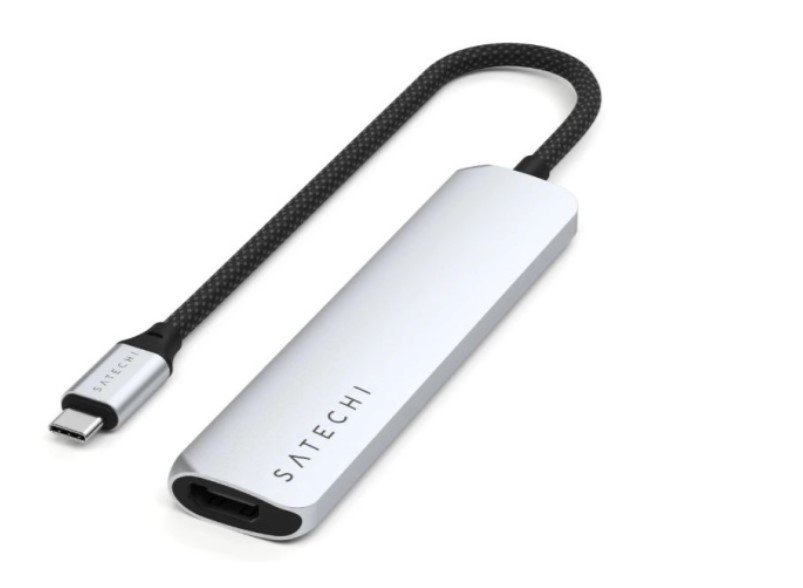 Док-станция Satechi 6-in-1 USB-C Slim Multiport Adapter (ST-P6SS) Серебристый